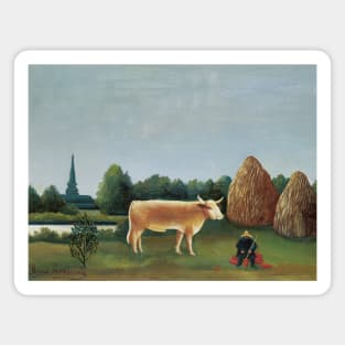 Scene in Bagneux on the Outskirts of Paris by Henri Rousseau Magnet